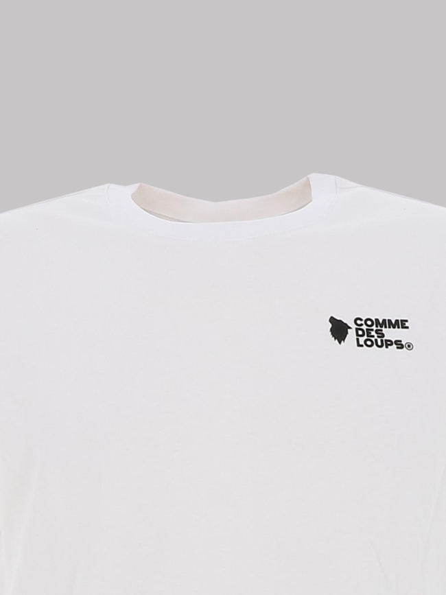 T-shirt classico blanc homme - Comme Des Loups