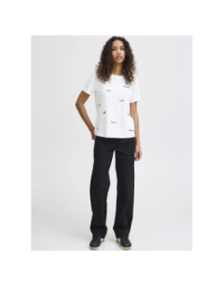 T-shirt camino blanc femme - Ichi