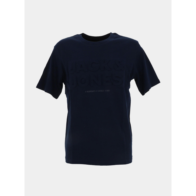 T-shirt logo relief blulife bleu marine homme - Jack & Jones