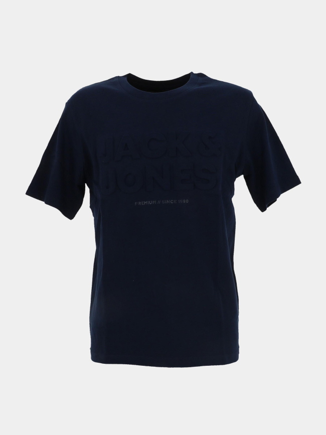 T-shirt logo relief blulife bleu marine homme - Jack & Jones