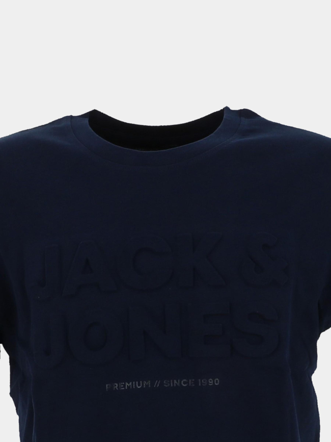 T-shirt logo relief blulife bleu marine homme - Jack & Jones