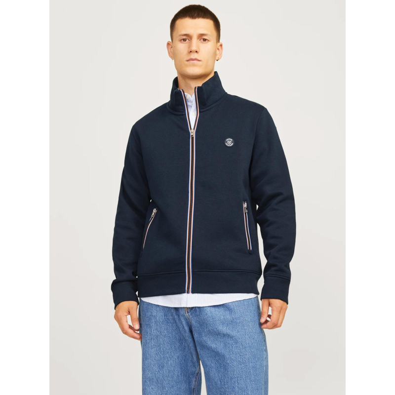 Sweat zippé jprbluronaldo bleu marine homme - Jack & Jones