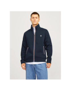 Sweat zippé jprbluronaldo bleu marine homme - Jack & Jones