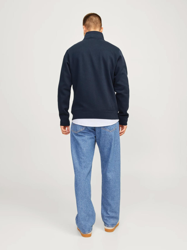 Sweat zippé jprbluronaldo bleu marine homme - Jack & Jones