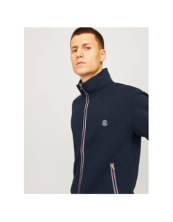 Sweat zippé jprbluronaldo bleu marine homme - Jack & Jones