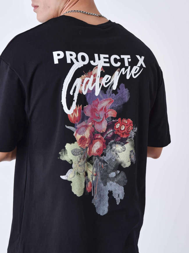 T-shirt imprimé dos galerie noir homme - Project X Paris