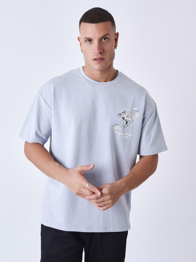 T-shirt logo cheval magic bleu homme - Project X Paris