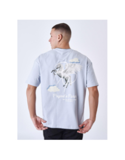 T-shirt logo cheval magic bleu homme - Project X Paris