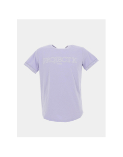 T-shirt logo brodé violet homme - Project X Paris