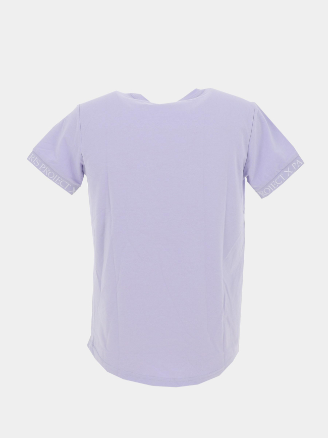 T-shirt logo brodé violet homme - Project X Paris