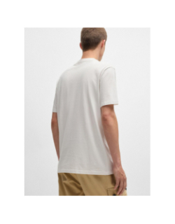 T-shirt dulive blanc écru homme - Hugo