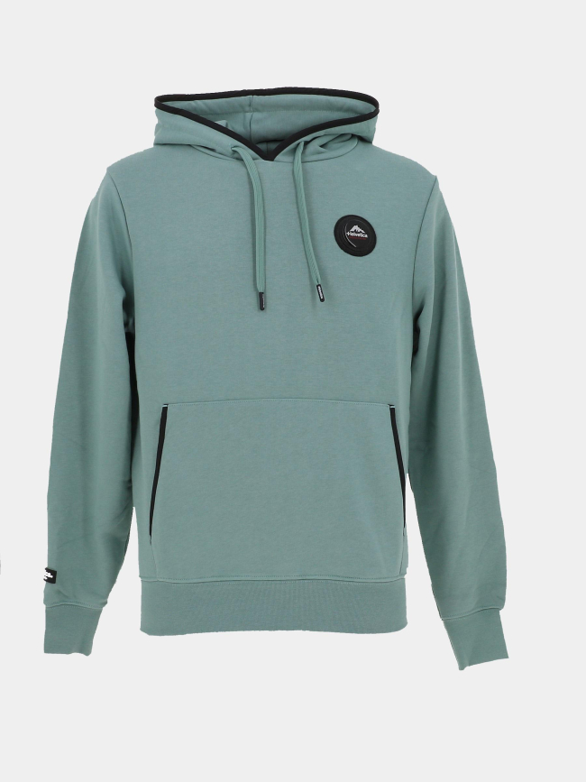 Sweat à capuche logo vert homme - Helvetica