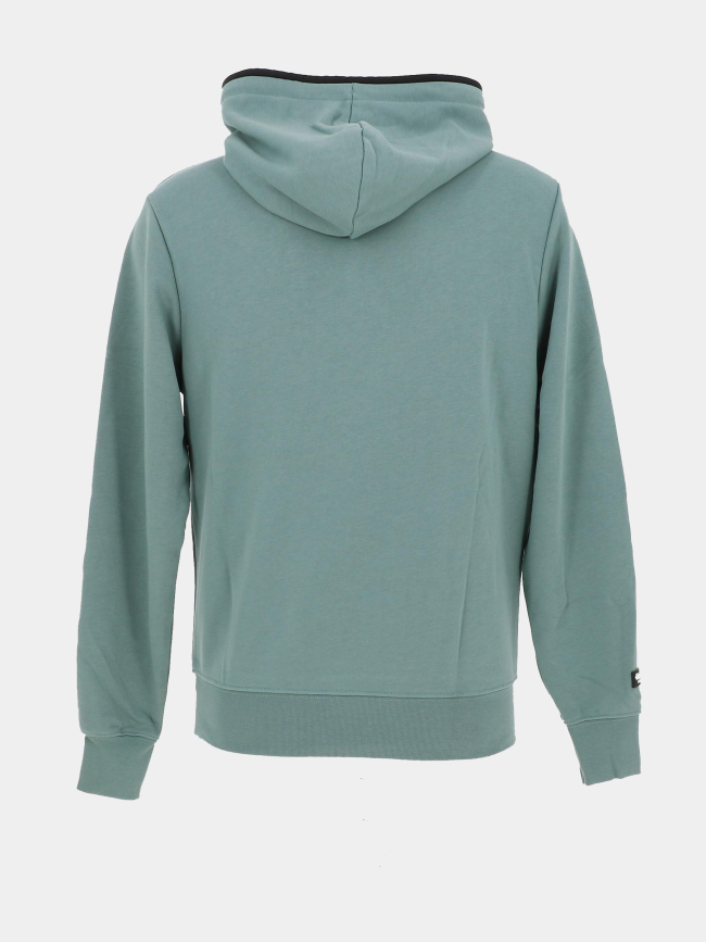 Sweat à capuche logo vert homme - Helvetica