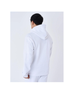 Sweat à capuche zippé uni blanc homme - Project X Paris