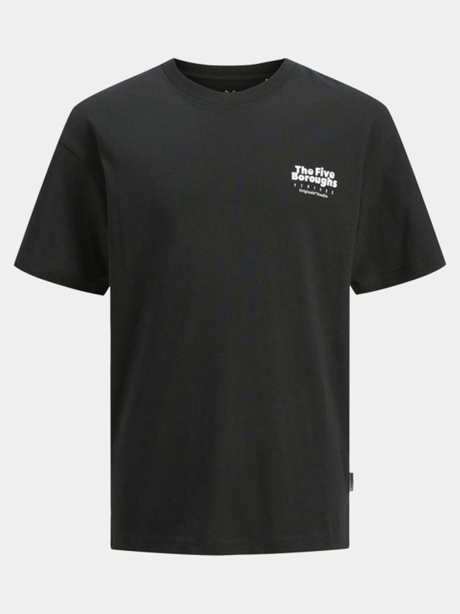 T-shirt bronx square noir garçon - Jack & Jones