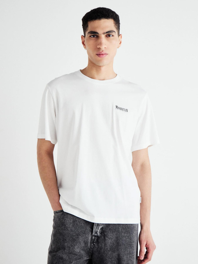 T-shirt bronx square blanc garçon - Jack & Jones