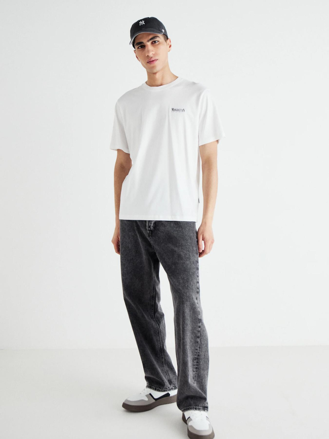 T-shirt bronx square blanc garçon - Jack & Jones