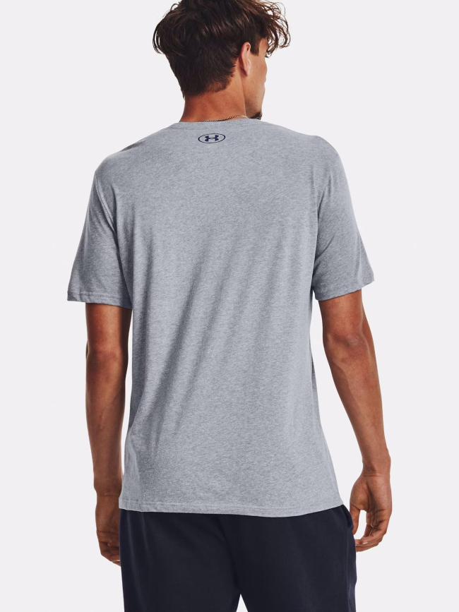 T-shirt à manches courtes big logo gris homme - Under Armour