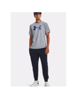 T-shirt à manches courtes big logo gris homme - Under Armour