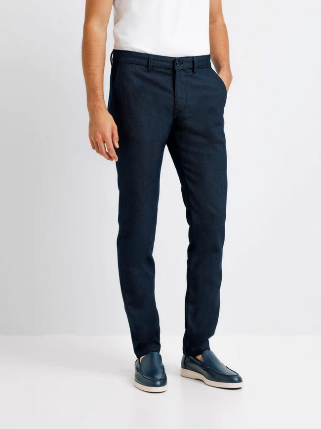 Pantalon chino perry bleu marine homme - Izac