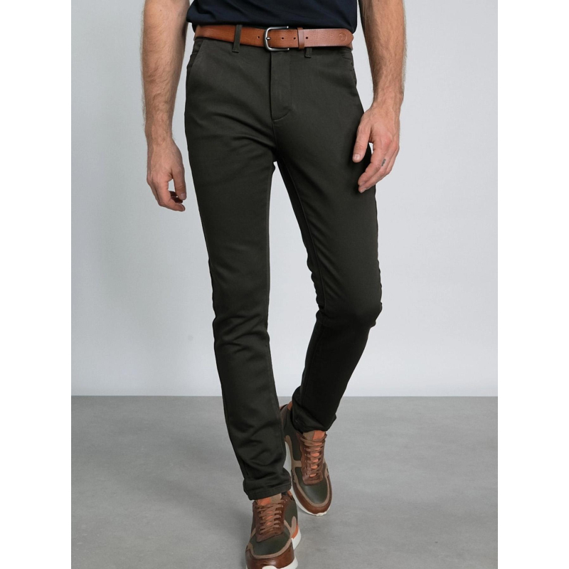 Pantalon chino stretch josh gris homme - Benson & Cherry