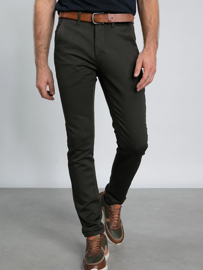 Pantalon chino stretch josh gris homme - Benson & Cherry