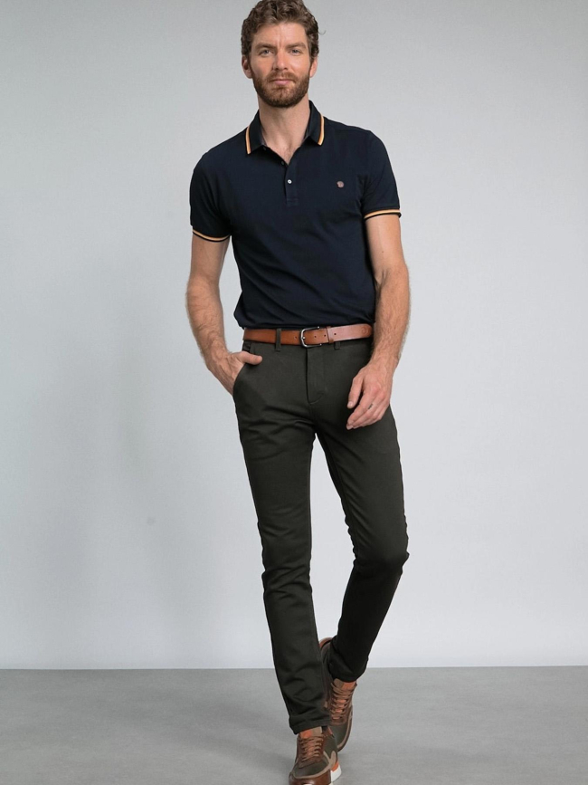 Pantalon chino stretch josh gris homme - Benson & Cherry