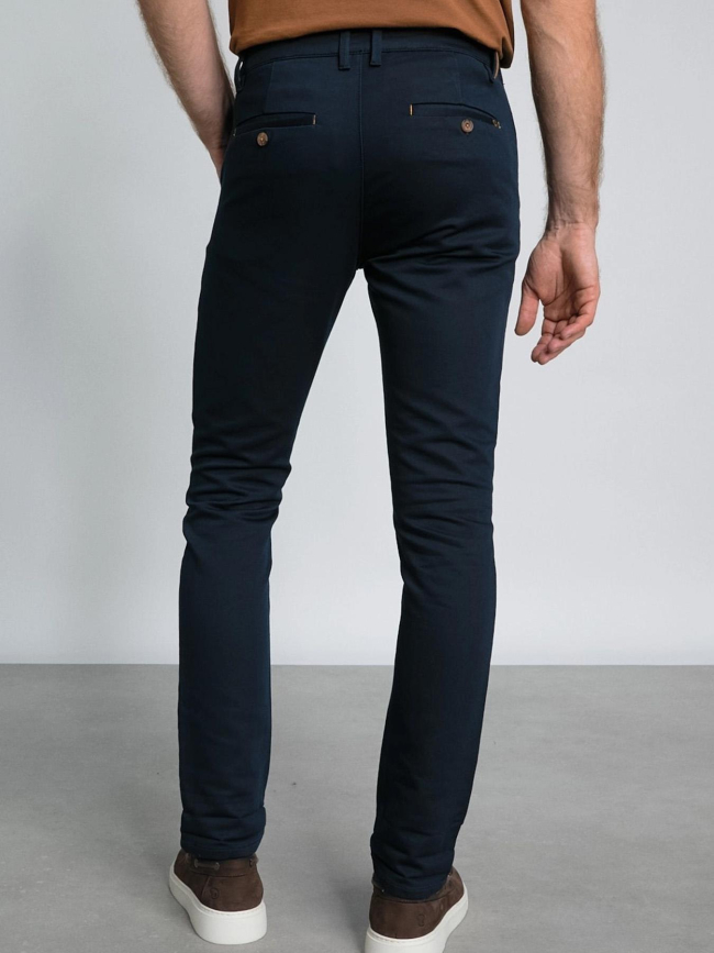 Pantalon chino slim classic josh bleu marine - Benson & Cherry