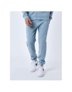 Jogging uni  logo brodé bleu gris  homme - Project X Paris