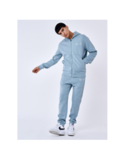 Jogging uni  logo brodé bleu gris  homme - Project X Paris