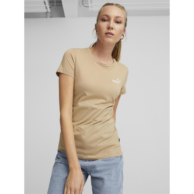 T-shirt à manches courtes essential marron femme - Puma