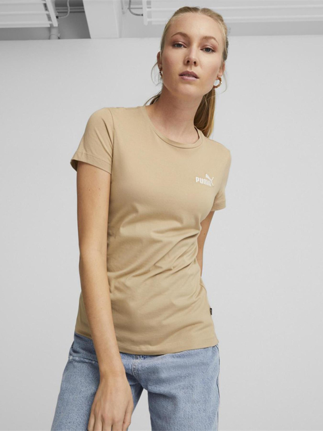 T-shirt à manches courtes essential marron femme - Puma