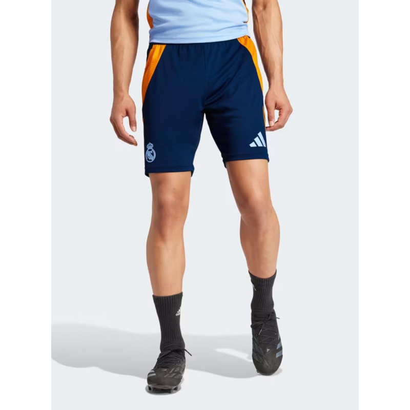 Short d'entrainement real madrid tiro 24 bleu adulte - Adidas