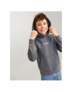 Sweat à capuche jorvesterbro gris enfant - Jack & Jones