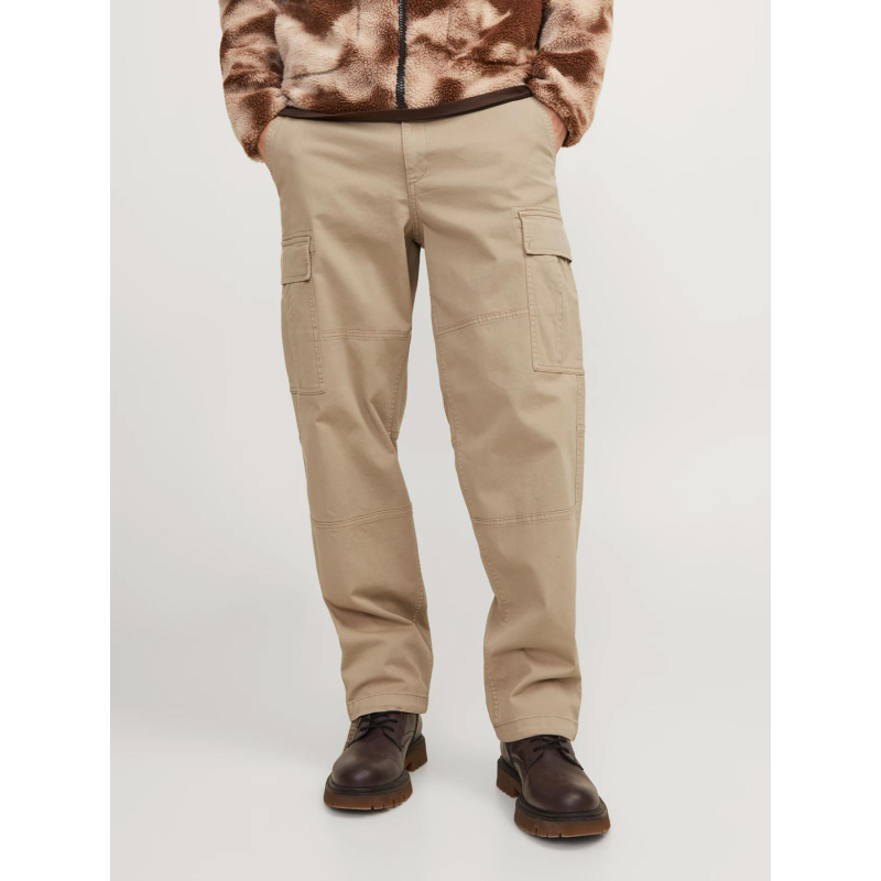 Pantalon cargo loose karl harlow beige homme - Jack & Jones