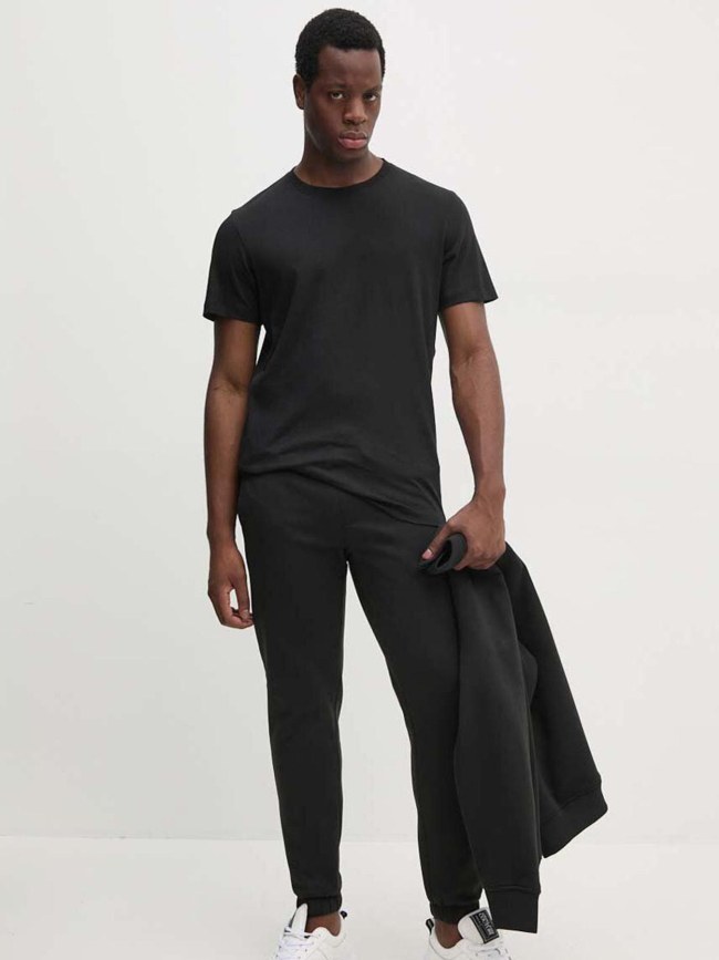 Jogging épais bande logo uni noir homme - Calvin Klein Jeans