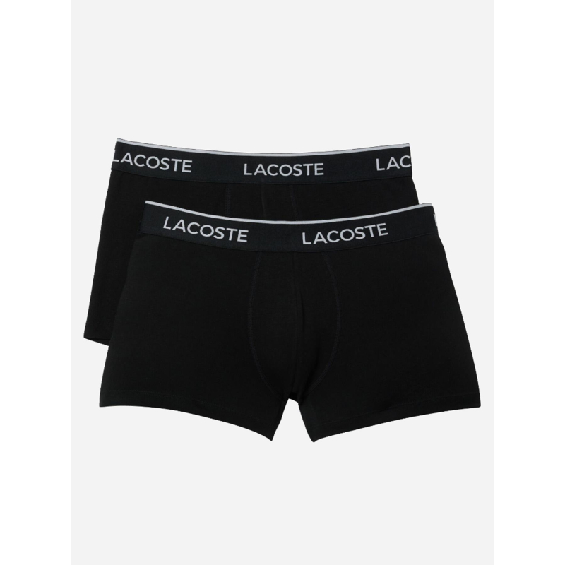 Pack 2 boxers uni stretch noir homme - Lacoste