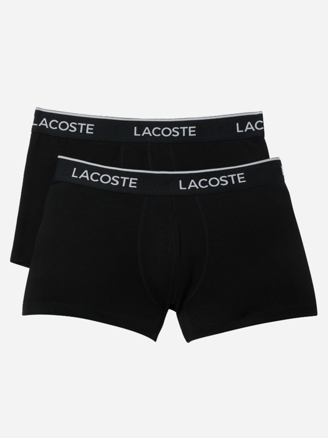 Pack 2 boxers uni stretch noir homme - Lacoste