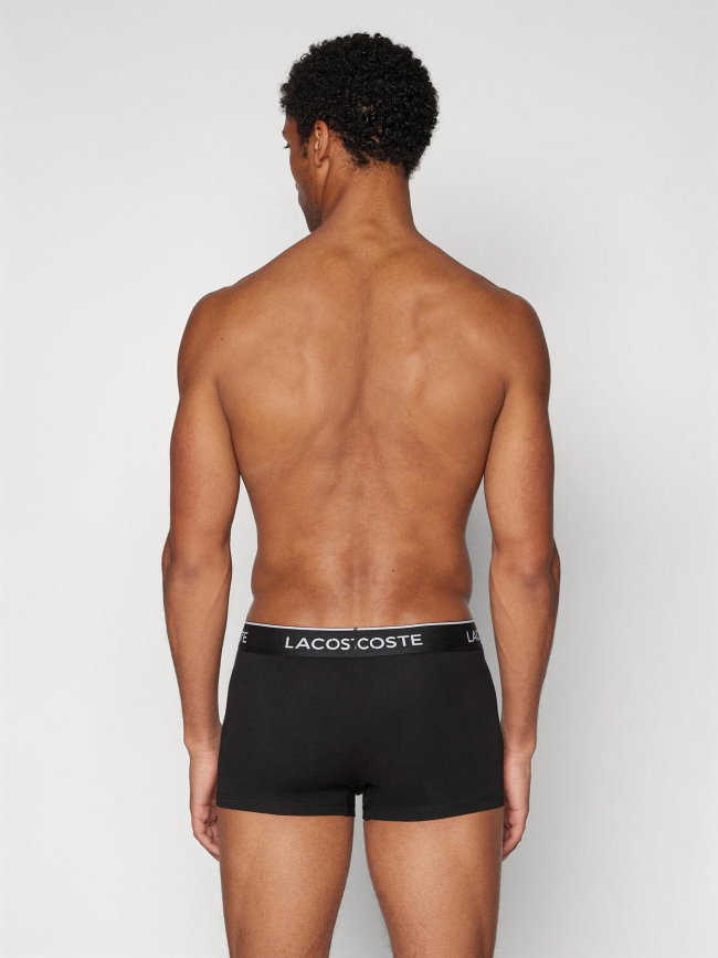 Pack 2 boxers uni stretch noir homme - Lacoste