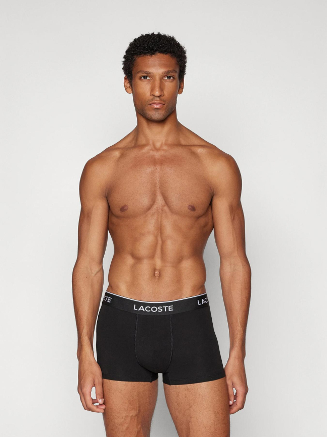 Pack 2 boxers uni stretch noir homme - Lacoste