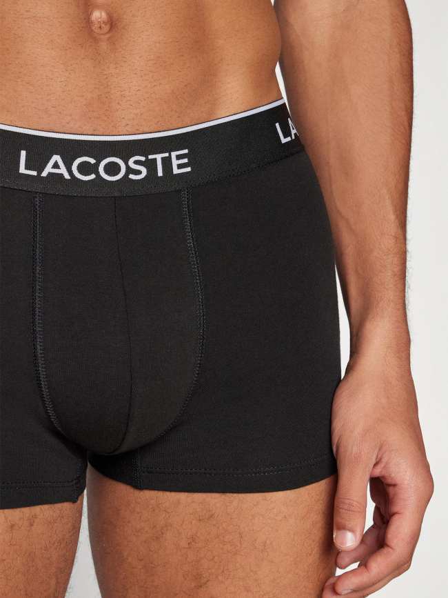 Pack 2 boxers uni stretch noir homme - Lacoste