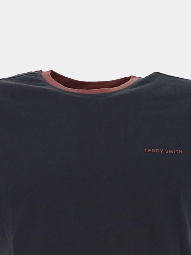 T-shirt the tee 2 r mc gris homme - Teddy Smith