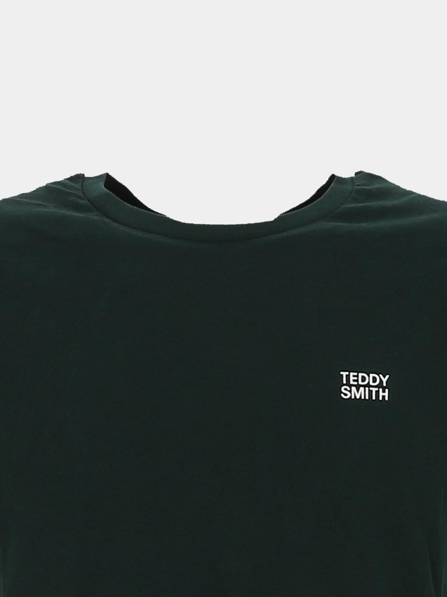 T-shirt the tee 1 mc vert homme - Teddy Smith