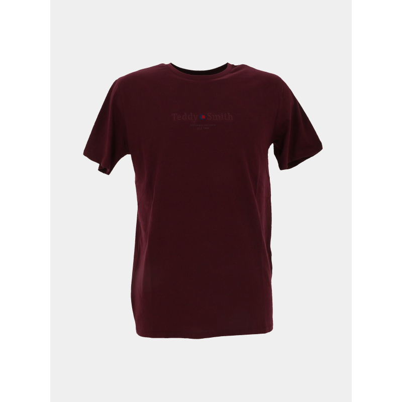 T-shirt jim bordeaux homme - Teddy Smith