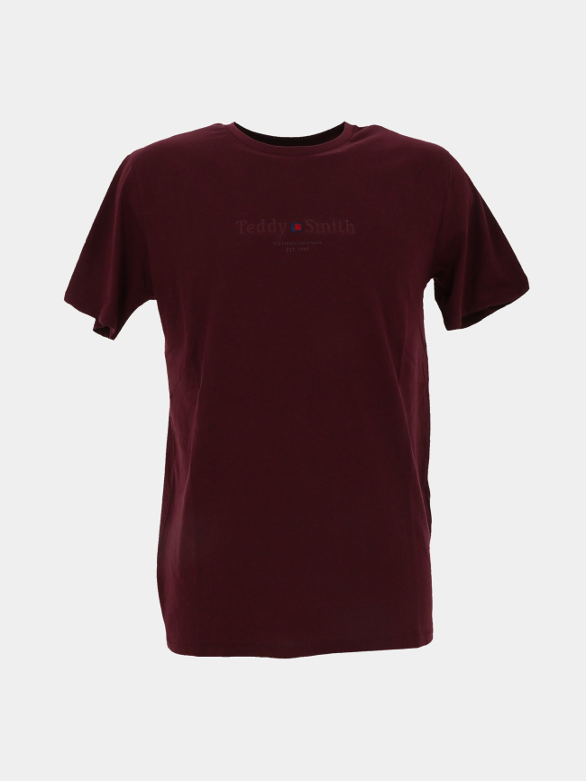 T-shirt jim bordeaux homme - Teddy Smith