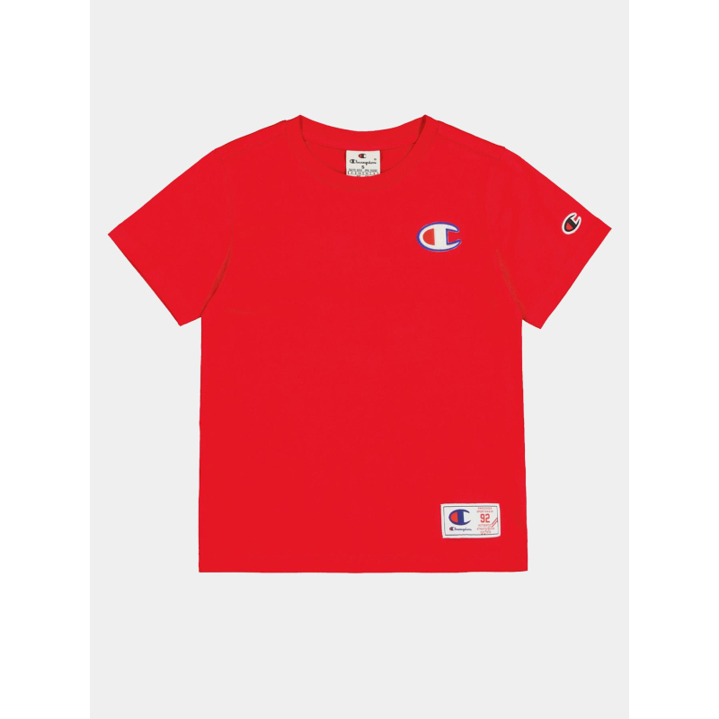 T-shirt crewneck rouge enfant - Champion