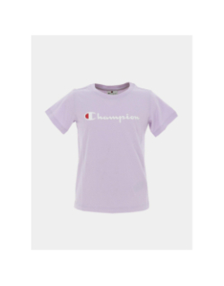 T-shirt crewneck violet enfant - Champion