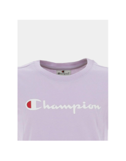 T-shirt crewneck violet enfant - Champion