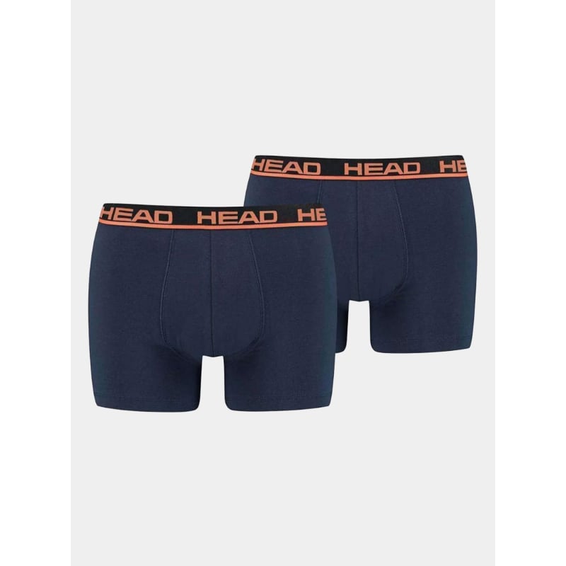 Pack 2 boxers basic stretch bleu marine homme - Head