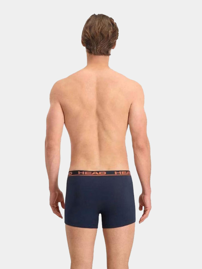 Pack 2 boxers basic stretch bleu marine homme - Head